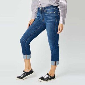 Judy Blue Mid Rise Vintage Cuffed Skinny